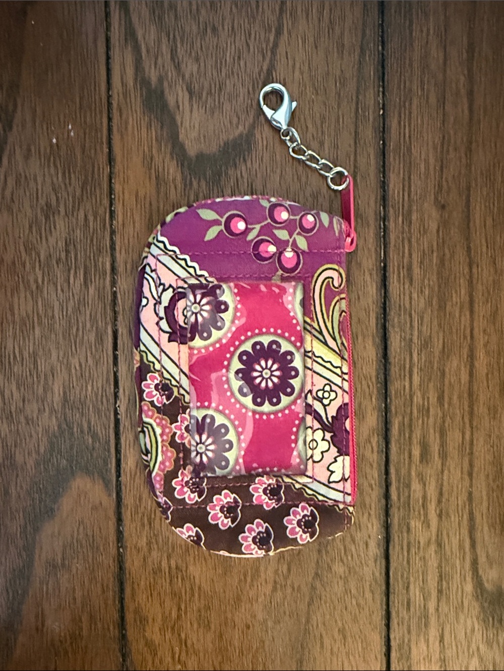 Vera Bradley coin pouch with ID holder
